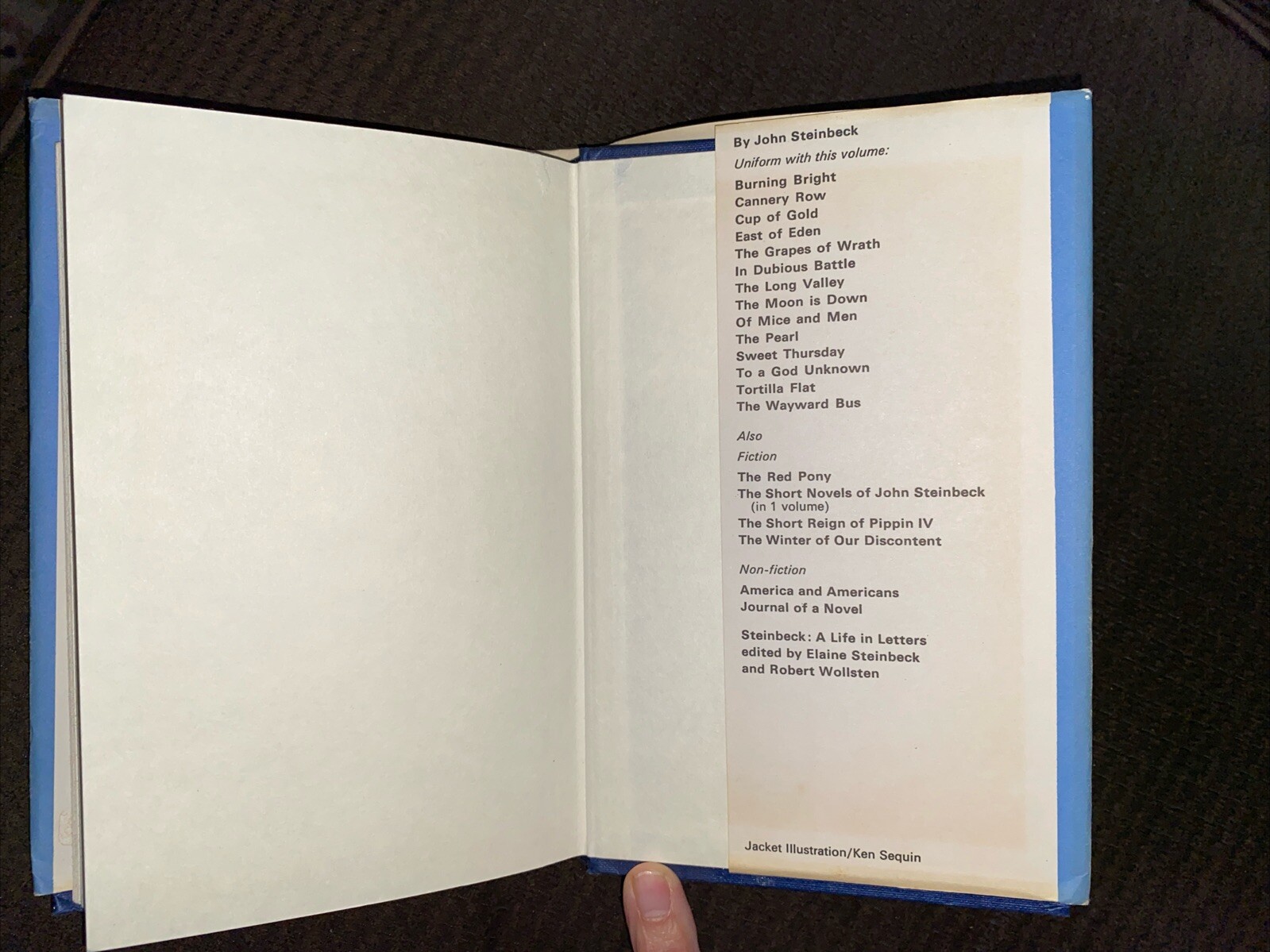 John Steinbeck Travels With Charley HCDJ Heinemann Pub (UK Ed) 1st Ed 7th Print