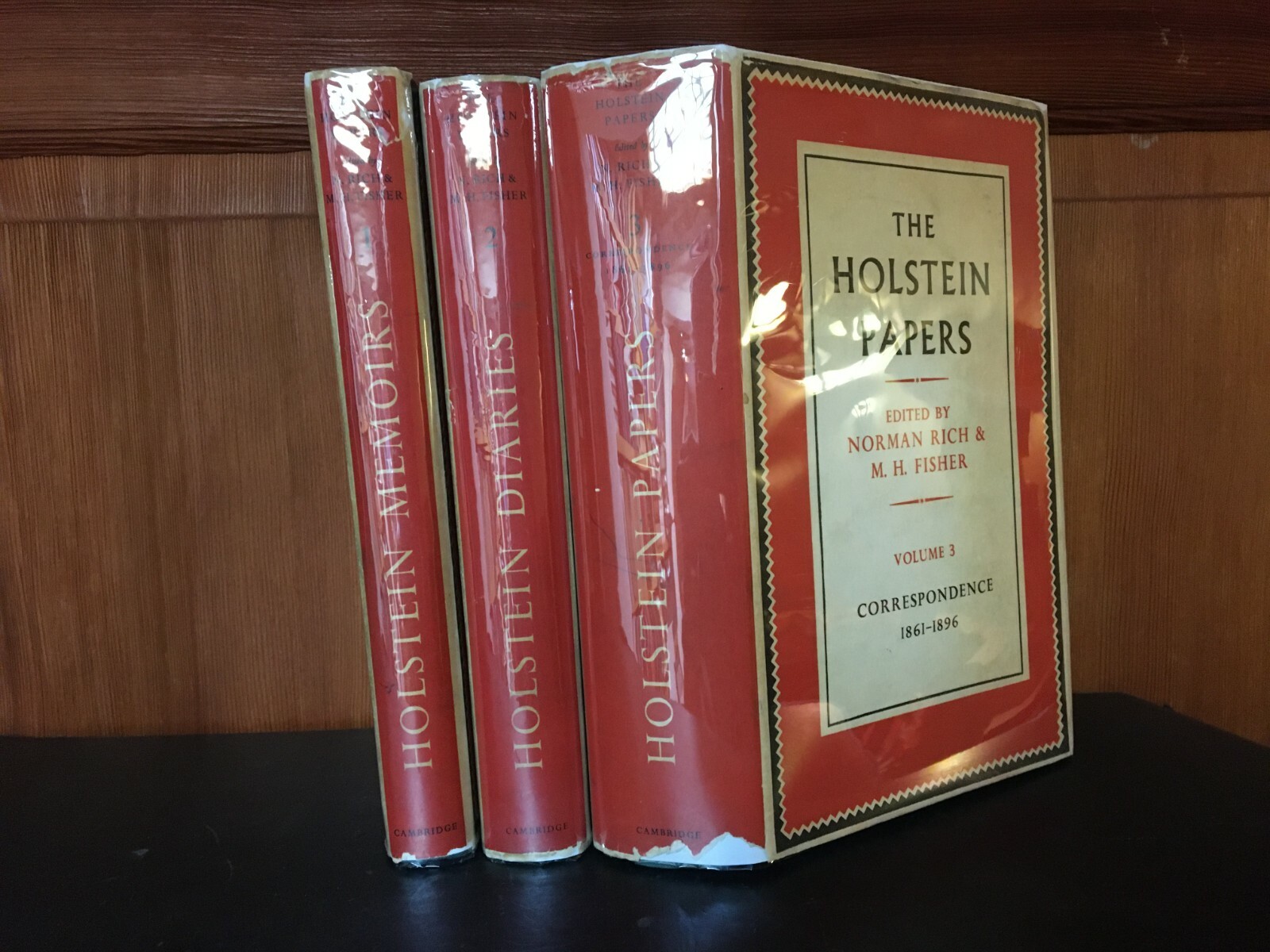 The Holstein Papers Vol.1-3. Holstein Friedrich Von1955-1961 Hardcover with DJ’s
