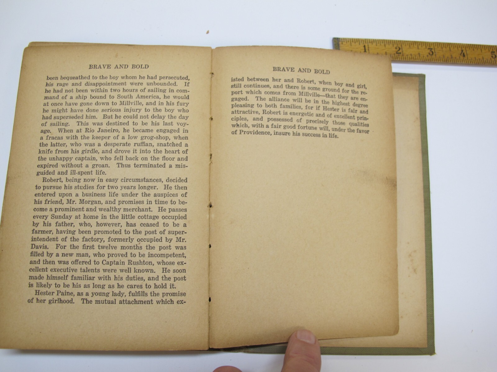 Brave and Bold, Horatio Alger Jr, Goldsmith Publishing Co