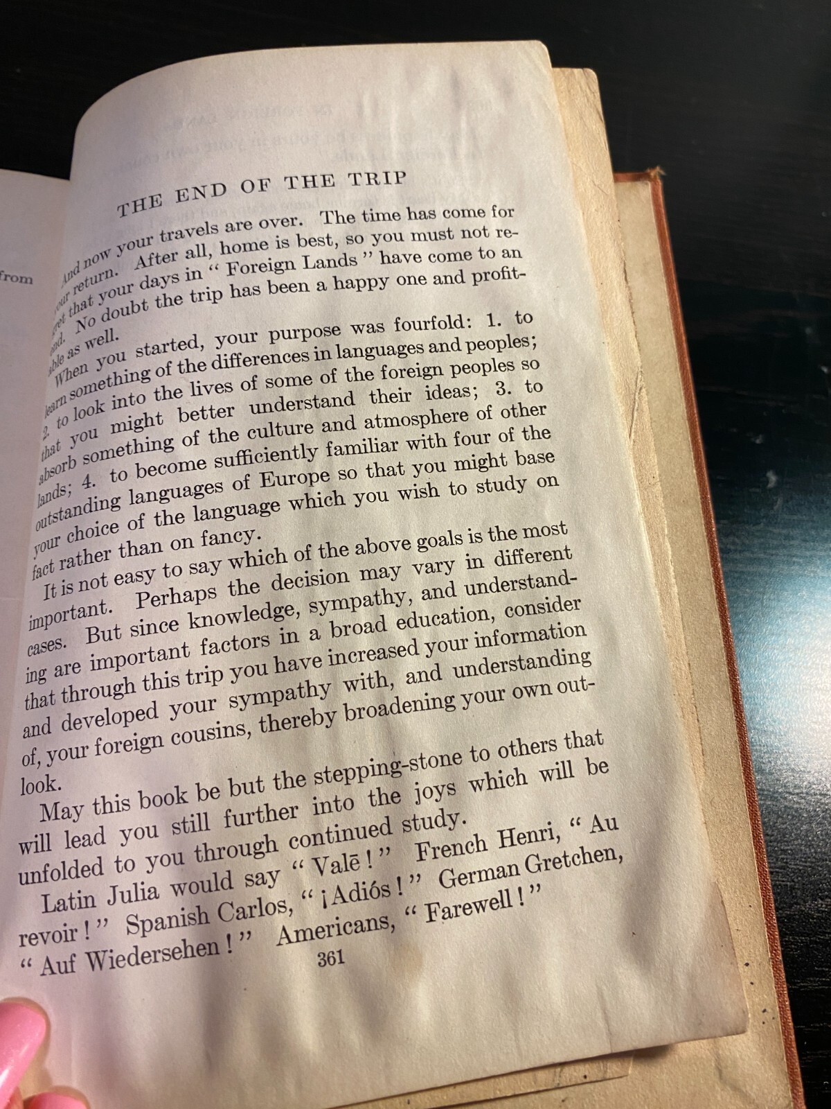 Antique Book In Foreign Lands An Exploratory Language Course Hughson Gostick1934