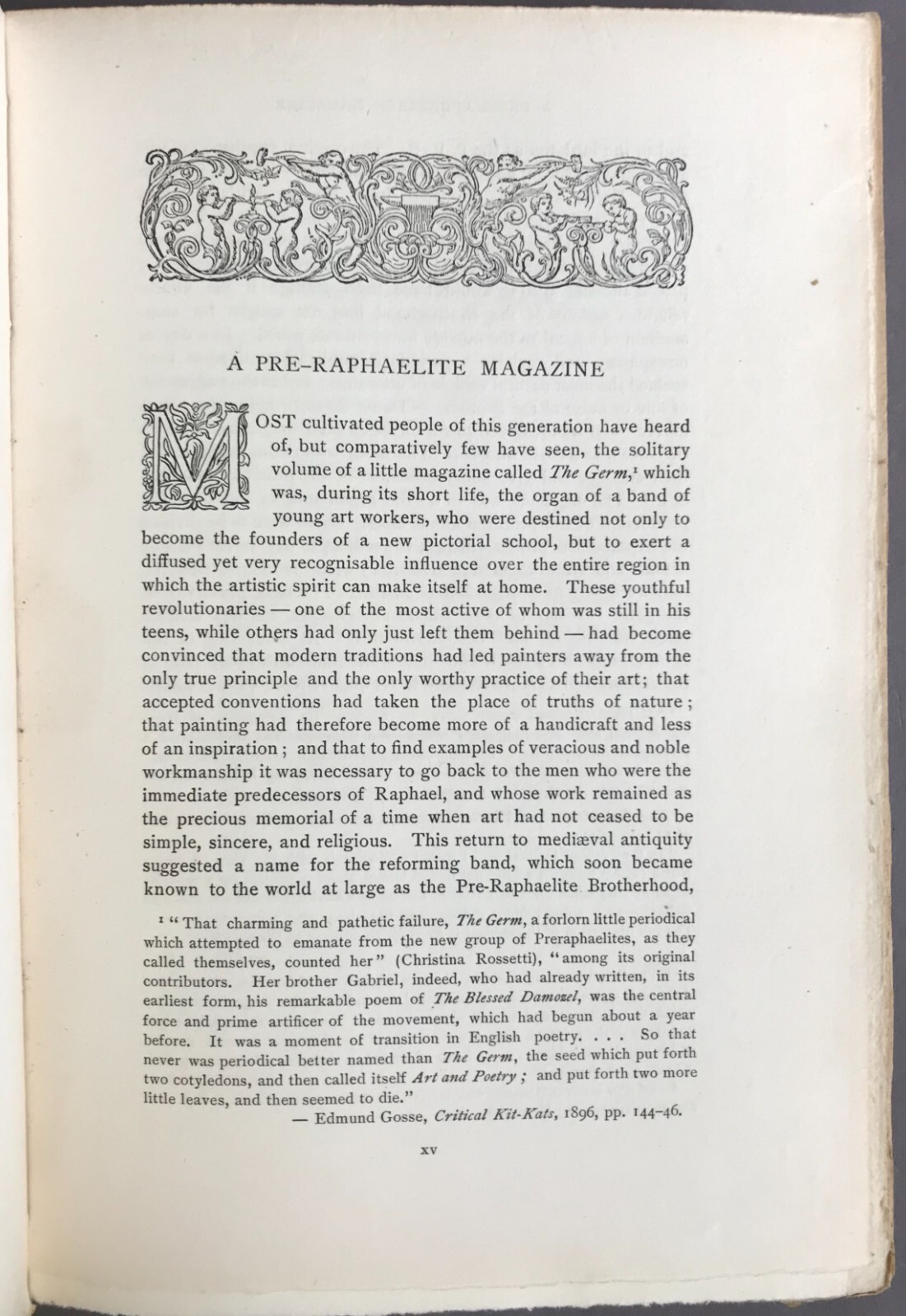 [Pre-Raphaelites] The Germ: Thoughts Towards Nature Thomas B. Mosher 1898