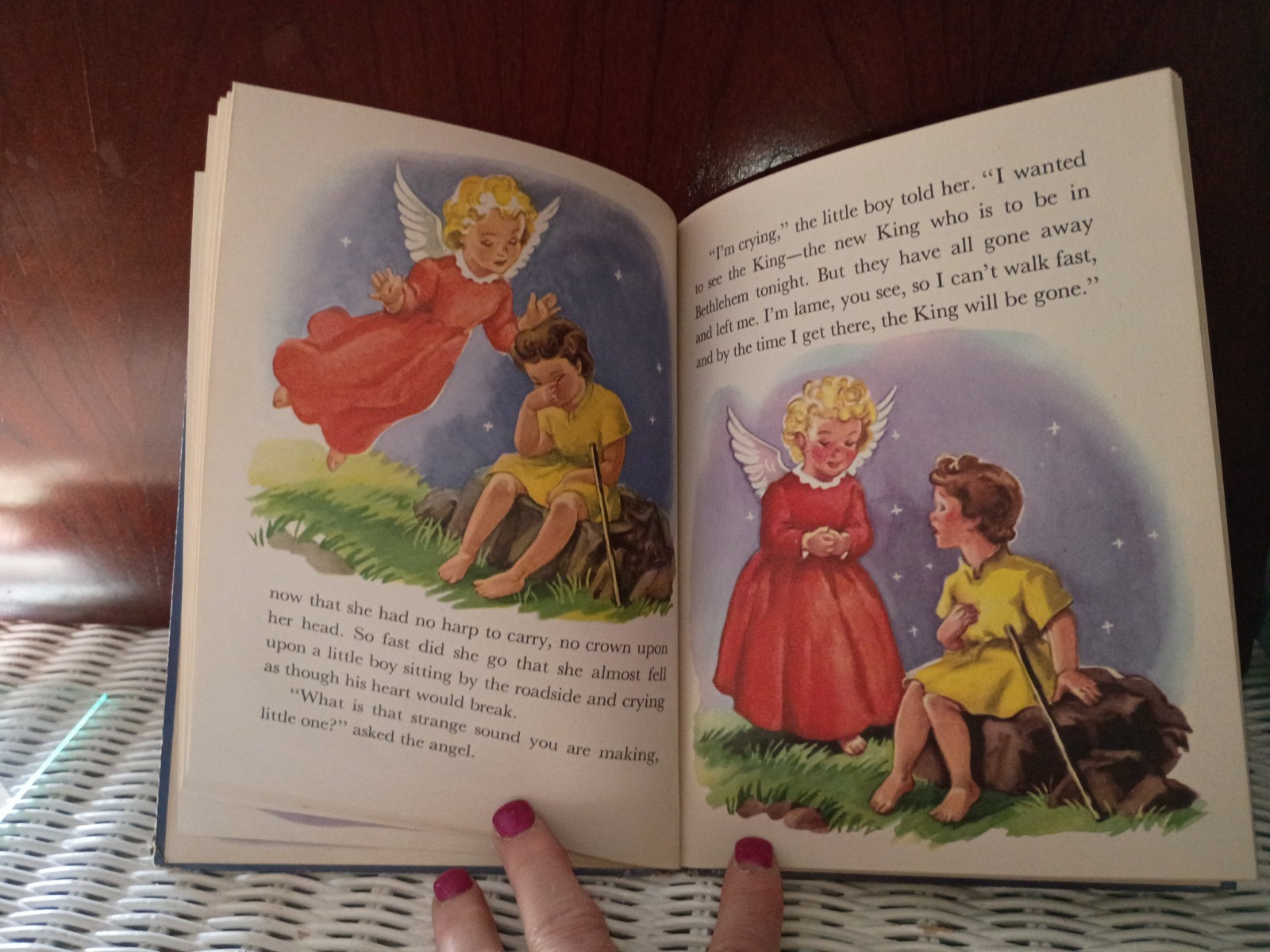 „Little Lost Angel“ Vintage Rand McNally Junior Elf Book – Vintage 1953 HC –
