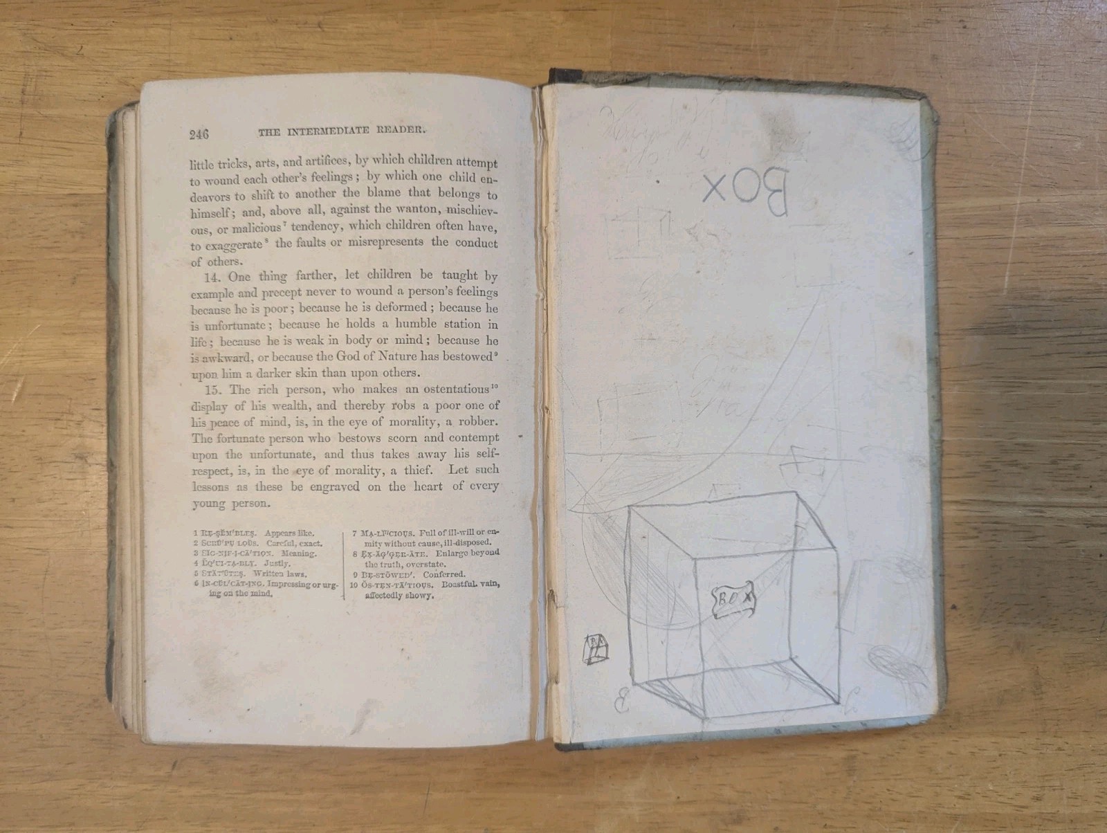 Hillard’s Intermediate Reader. 1863 Illustrated Children’s Book