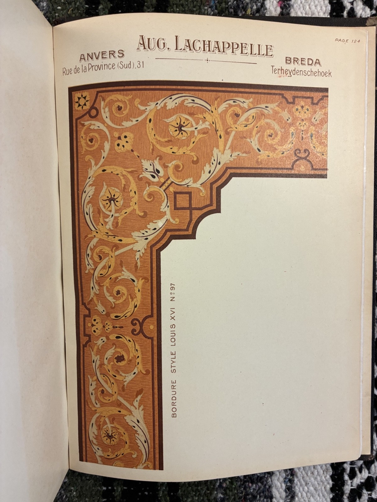 Vintage Parquets Catalogue ca. 1910 – Aug. Lachappelle color-illustrated Antwerp