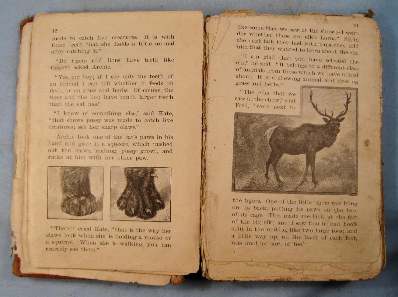 Monroes New Third Reader Antique Book Circa 1900 E H Butler Philadelphia O AS IS