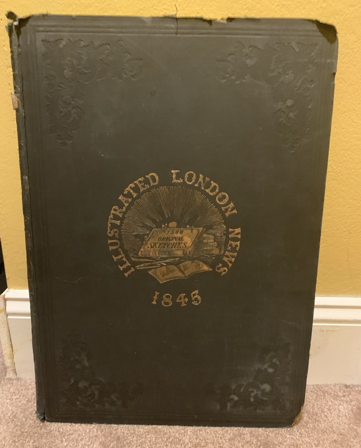 1845 ILLUSTRATED LONDON NEWS BOUND VOLUME JAN 1845-JUN 1845 ISSUES RARE ENGLAND