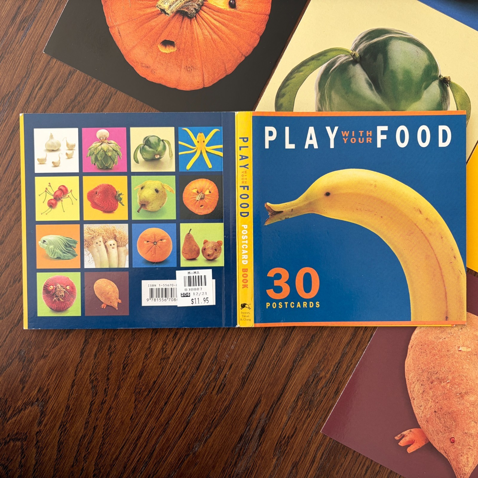 MoMA Play With Your Food Postcard Book – 29 of 30 Postcards – 1998 – ISBN 1-5567