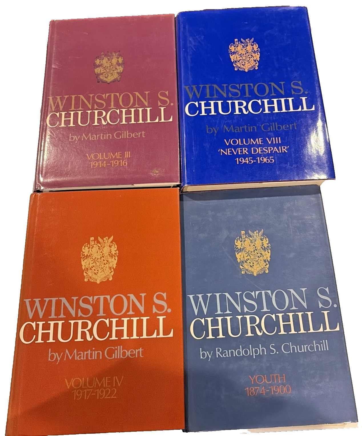 Winston S Churchill Biography Lot 4 HC DJ Martin Gilbert Heinemann History