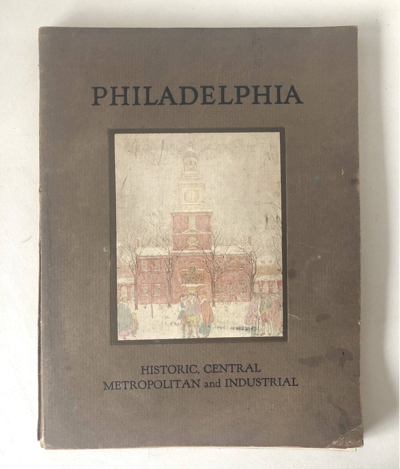 Antique 1922 Guide Book Philadelphia PA City Tour Illustrations Urban History