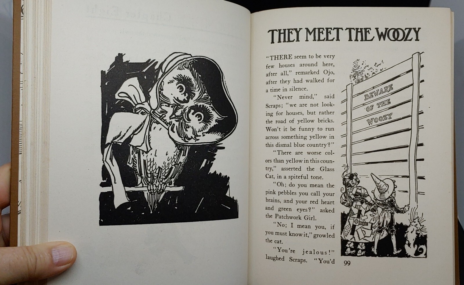 1913 THE PATCHWORK GIRL of OZ L Frank Baum John R Neill Illustrations HBDJ Exc!!