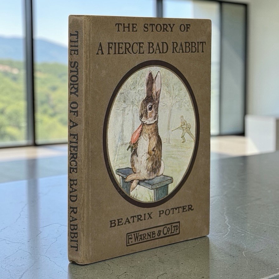 Book Illustrated Beatrix Potter Early Printing The Story Of A Fierce Bad Rabbit