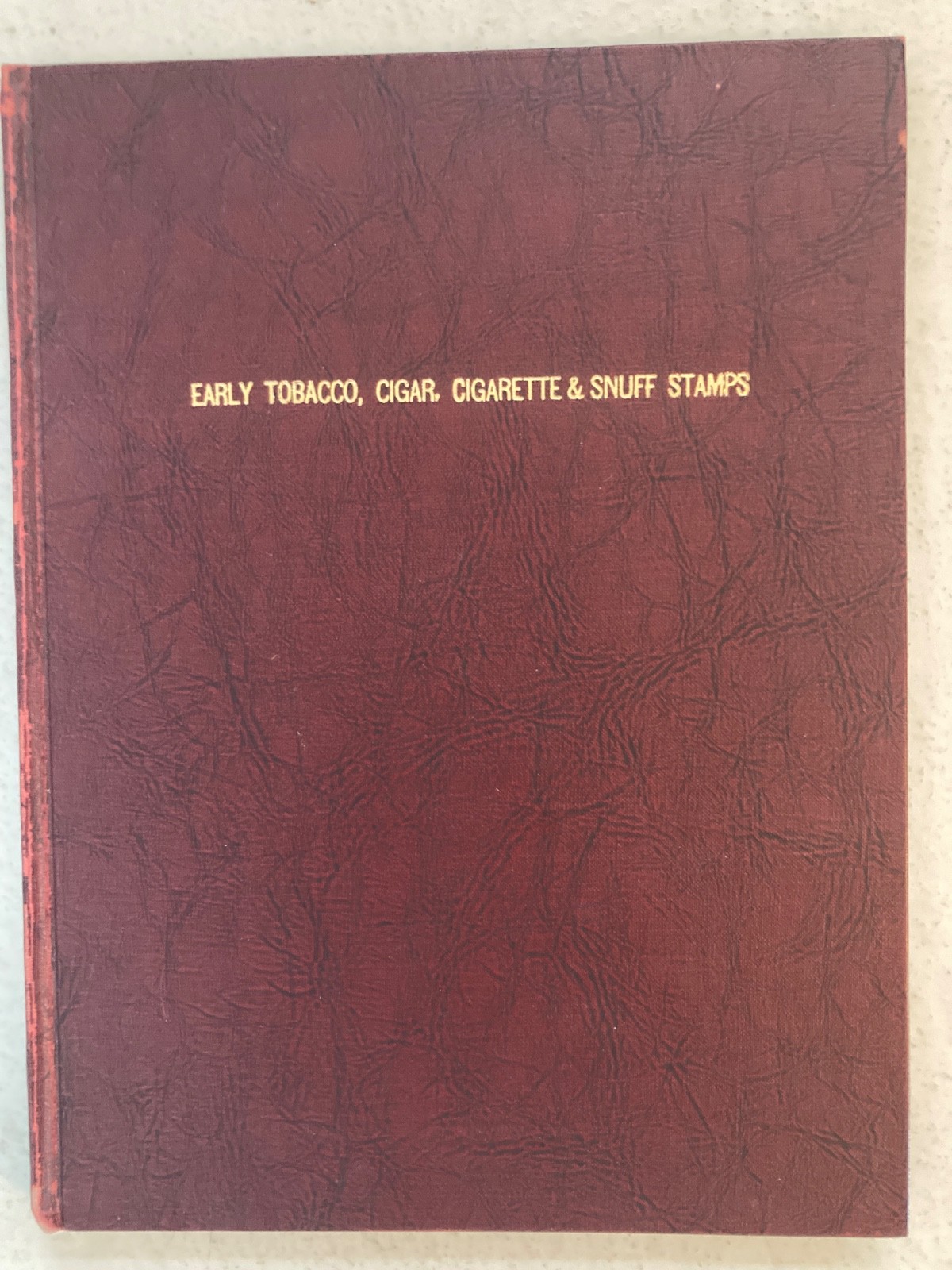 Handwritten manuscript Early Tobacco, Cigar, & Snuff philately stamp reference
