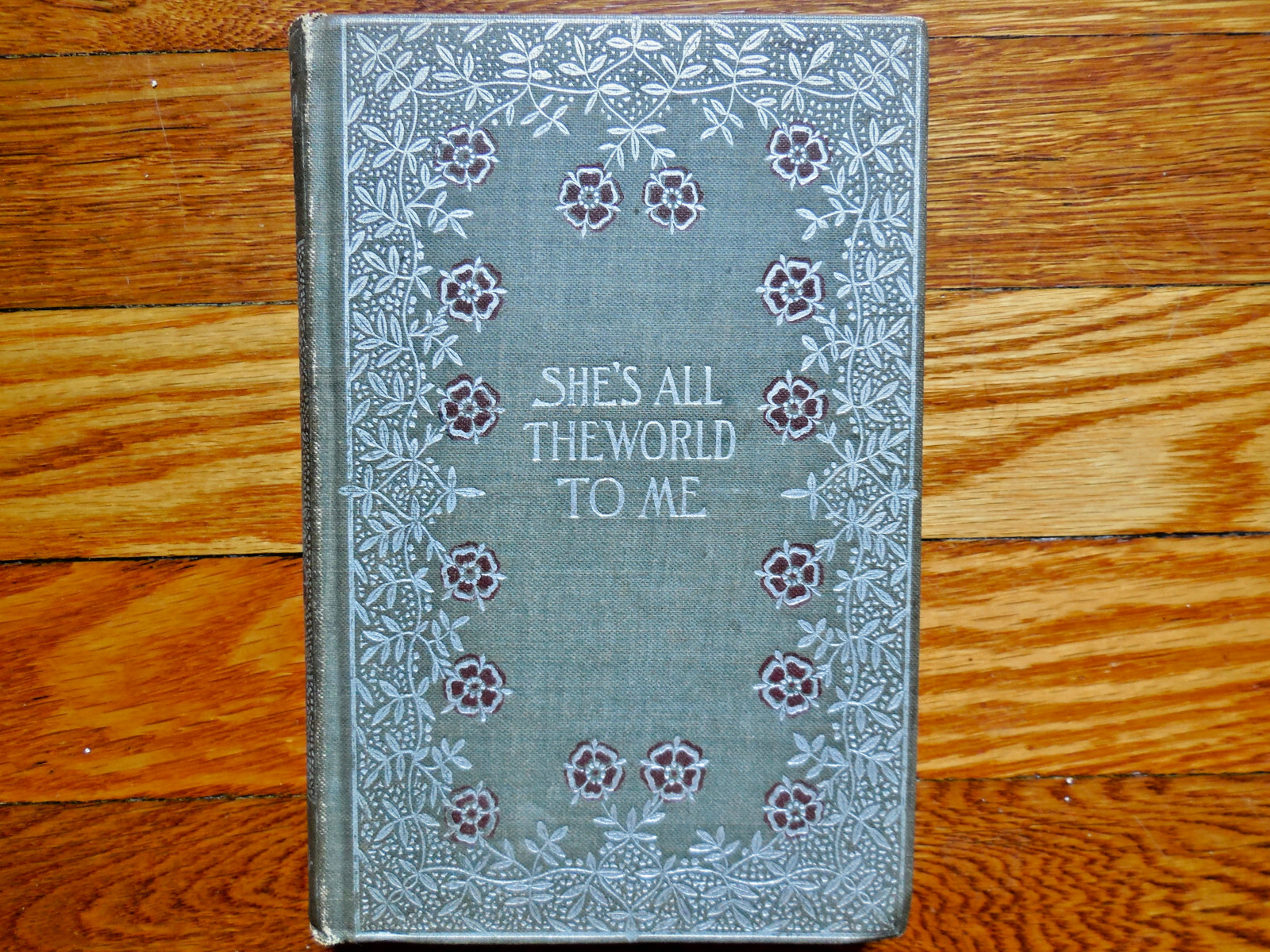 SHE’S ALL THE WORLD TO ME ~Hall Caine HC 1890’s Pocket-Sized, H M Caldwell Publ.