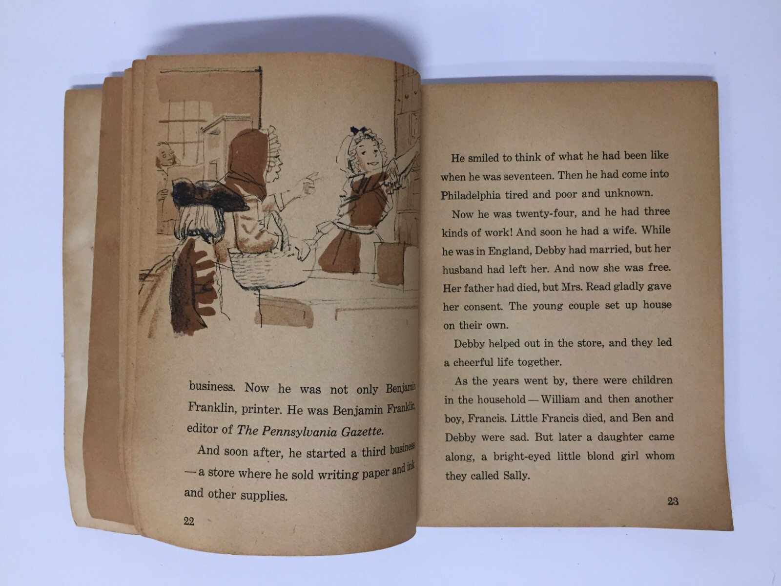 The Story of Ben Franklin by Eve Merriam Vintage 1965 Scholastic Paperback Book