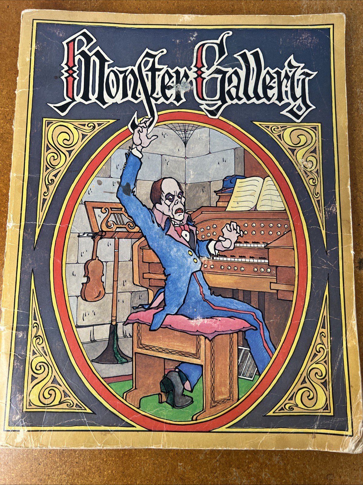Vintage 1973 Monster Gallery Troubador Press Coloring Book Used
