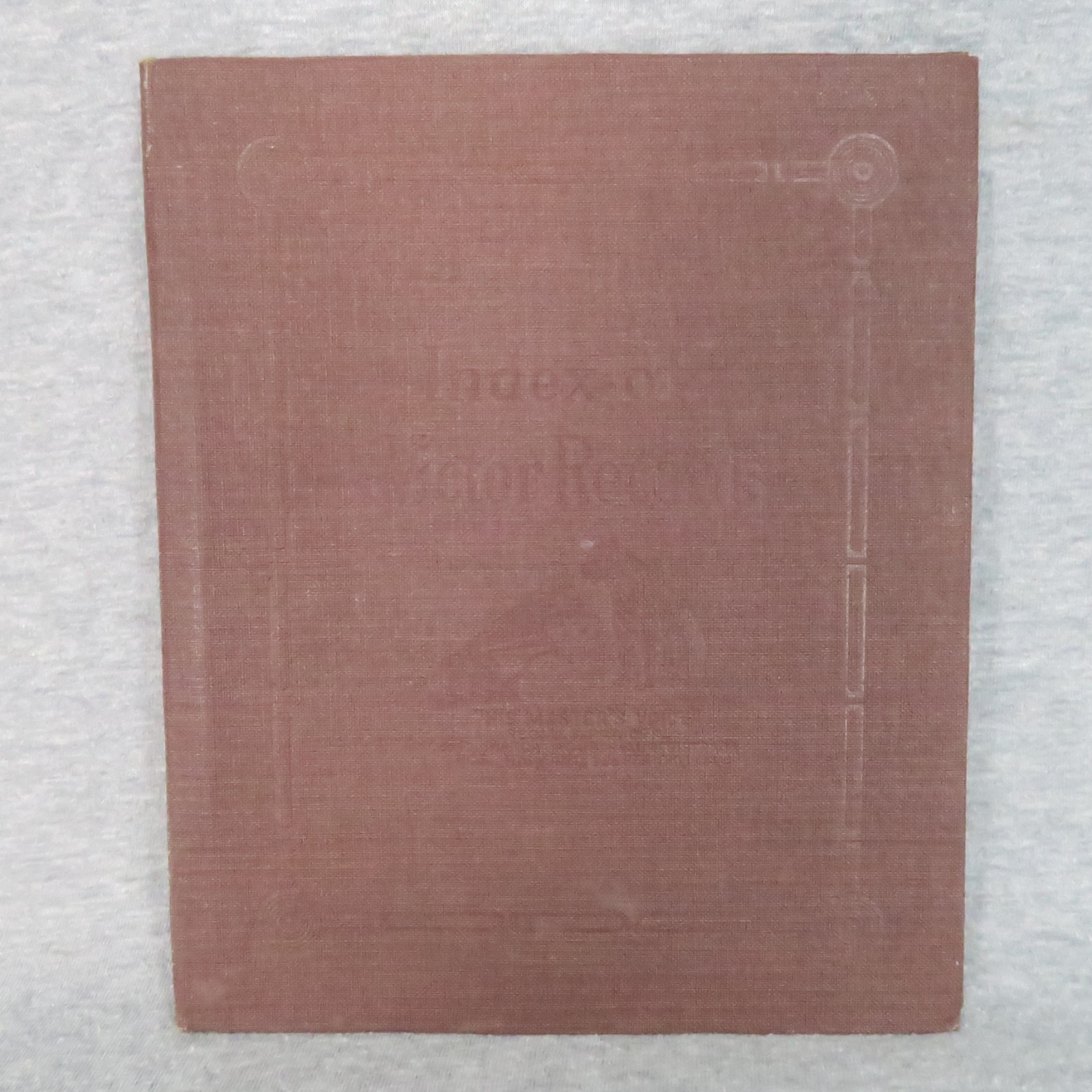 Vintage Index of RCA Victor Records Ledger Book Unused Music Catalog Journal