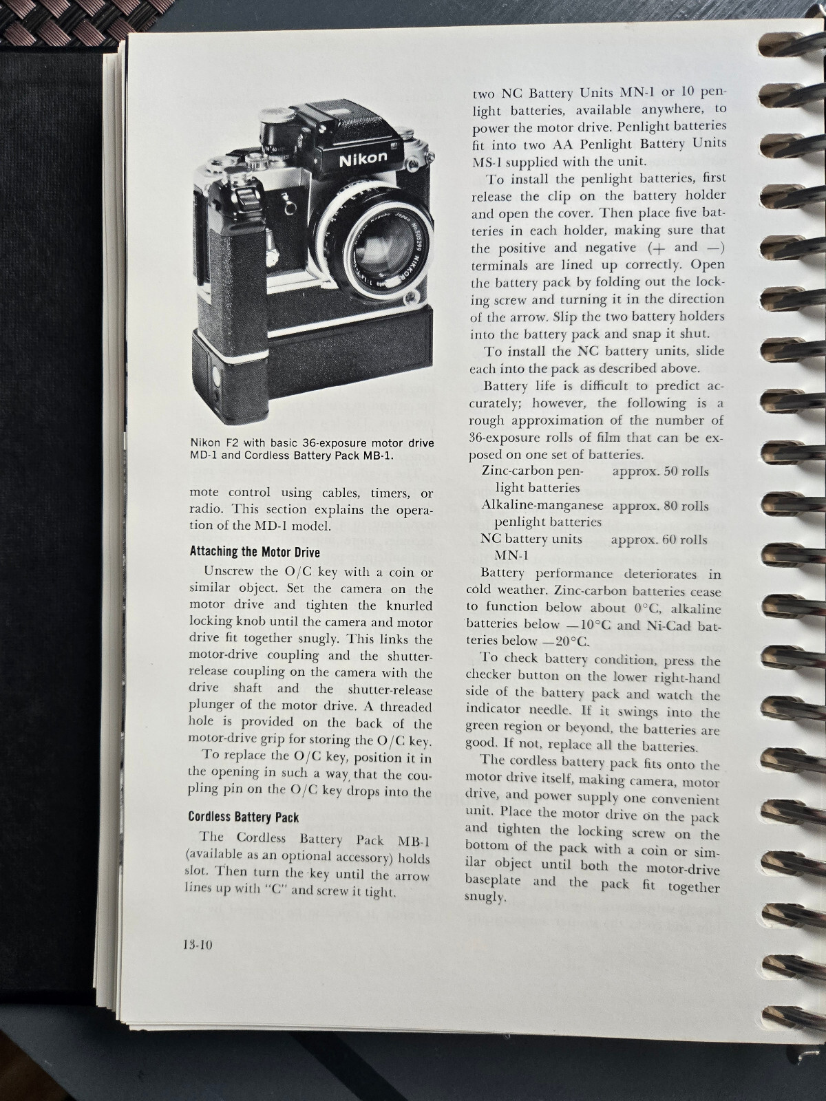 Nikon Nikkormat Handbook 1974 Cooper Amphoto Vol 2 Chapters 7-16 in Binder