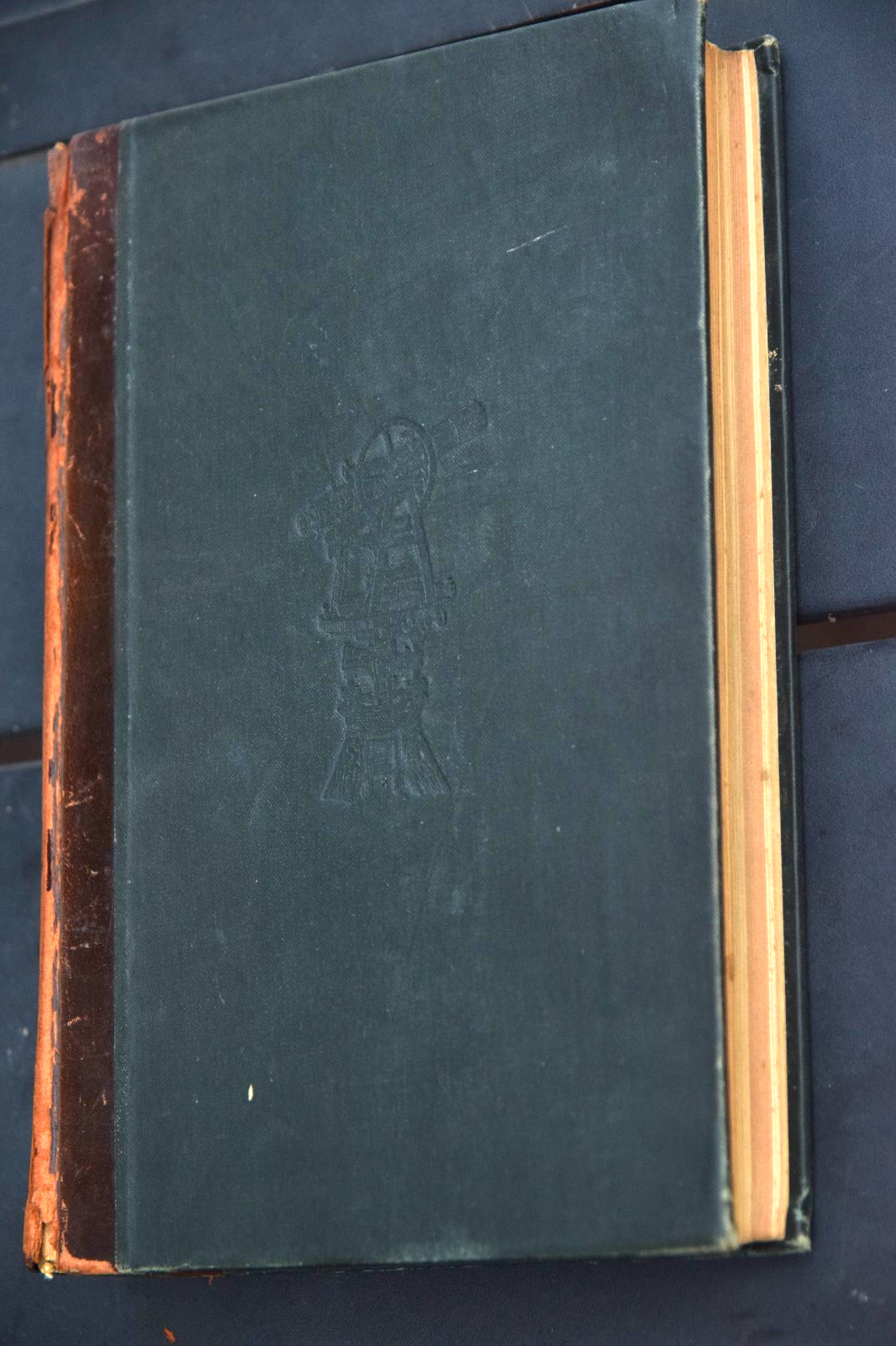Antique Leather Bound Plane Surveying Textbook By William Galt Raymond 1896