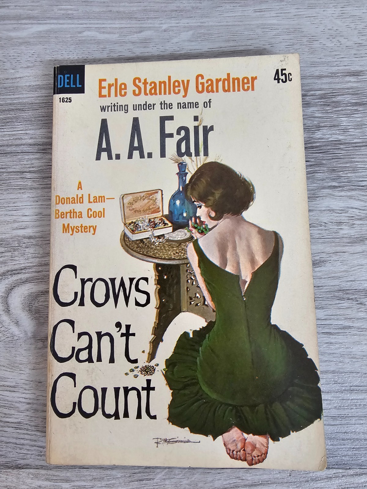 A A Fair (Erle Stanley Gardner) Crows Can’t Count ,Dell 1625 super copy!
