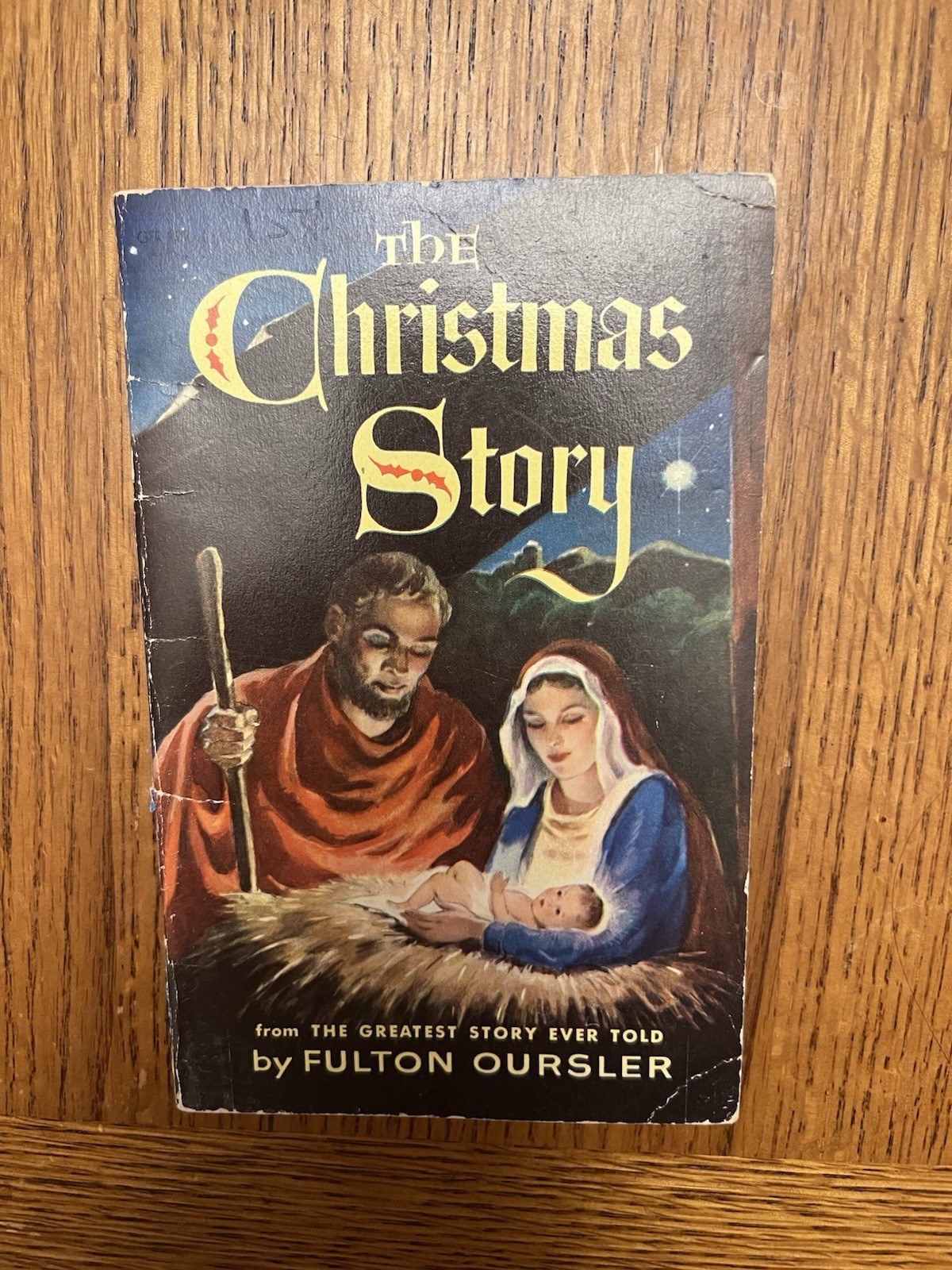 Vintage The Christmas Story Fulton Oursler Booklet Nativity Cover Art
