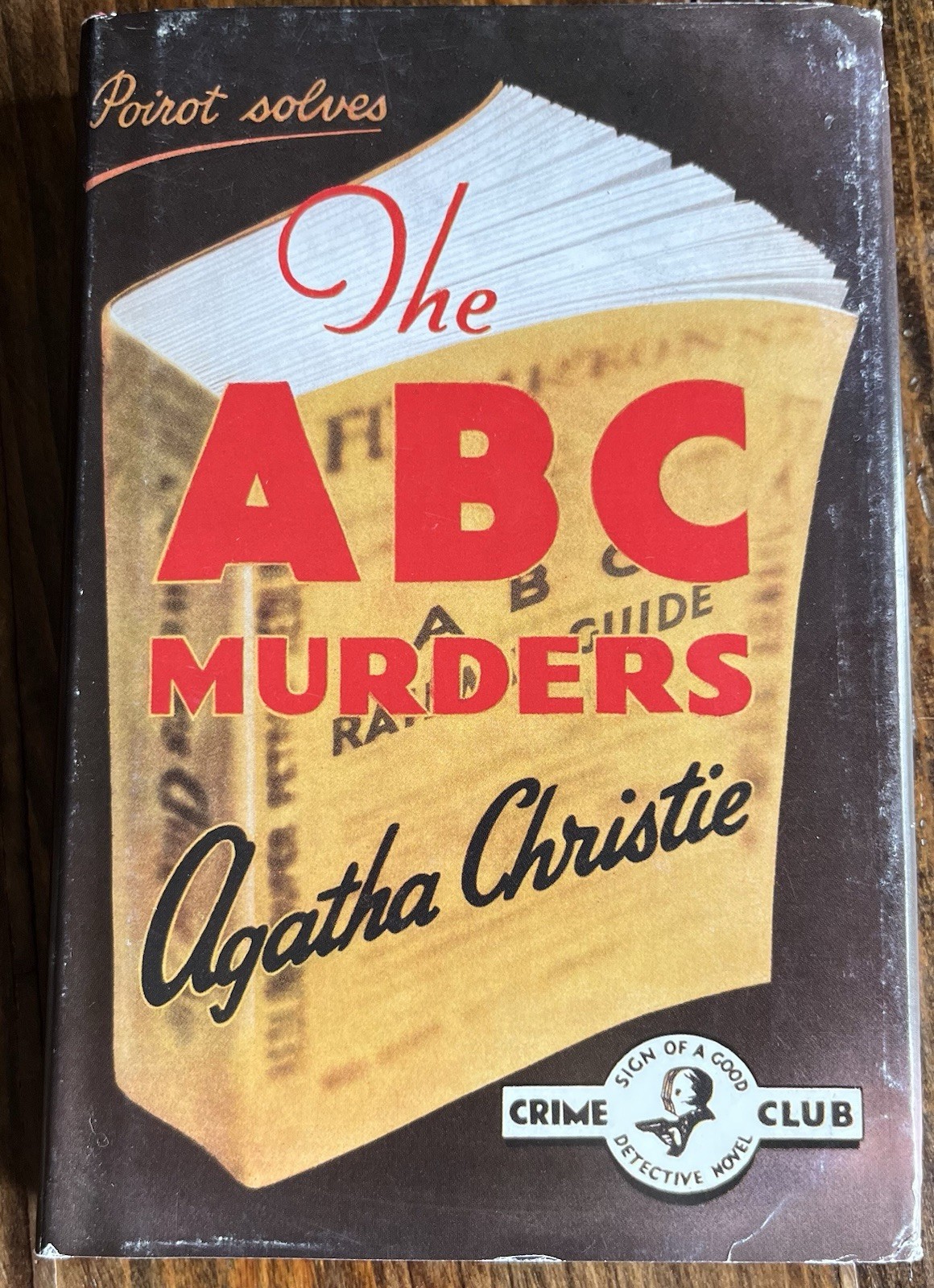 THE ABC MURDERS Agatha Christie Facsimile Of 1936 UK Crime Club Edition Poirot