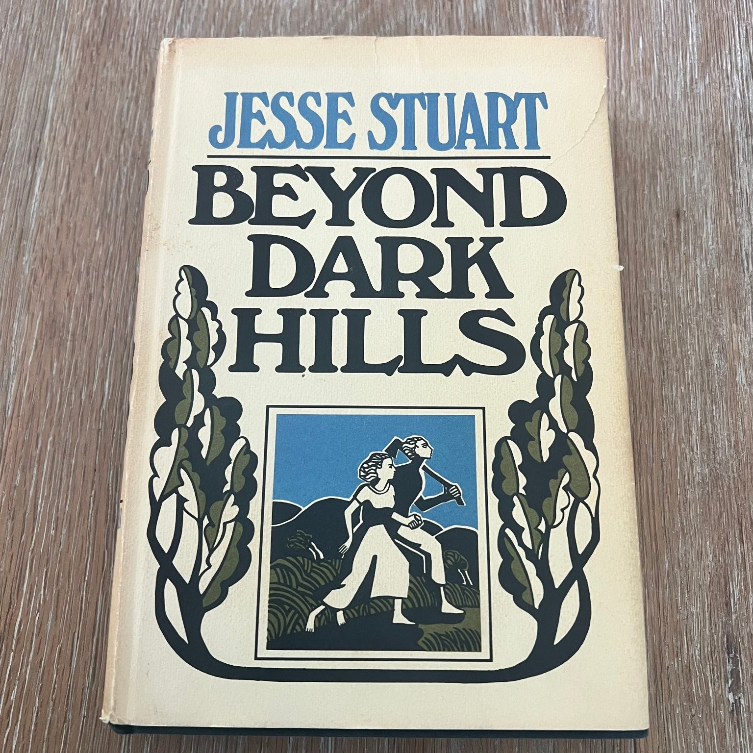 Beyond Dark Hills Jesse Stuart Signed Inscribed Woodcuts McGraw-Hill 1972