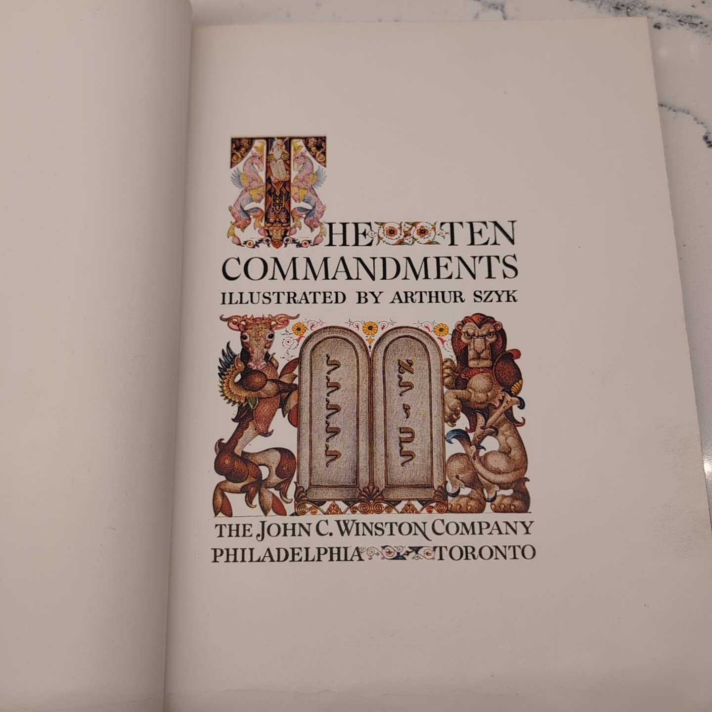 Ten Commandments 1947 The John C Winston Company First Edition