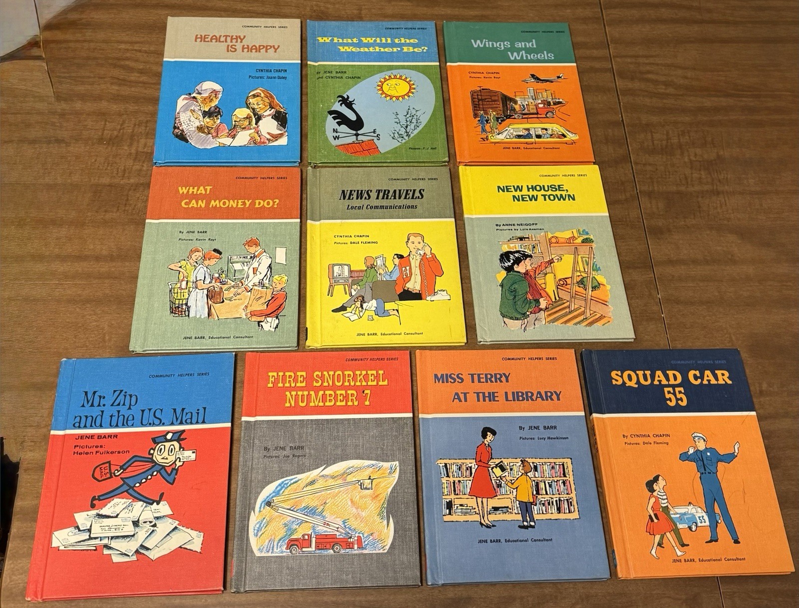 Vintage 1950s Albert Whitman Community Helpers Kids Books Lot of 10 MCM