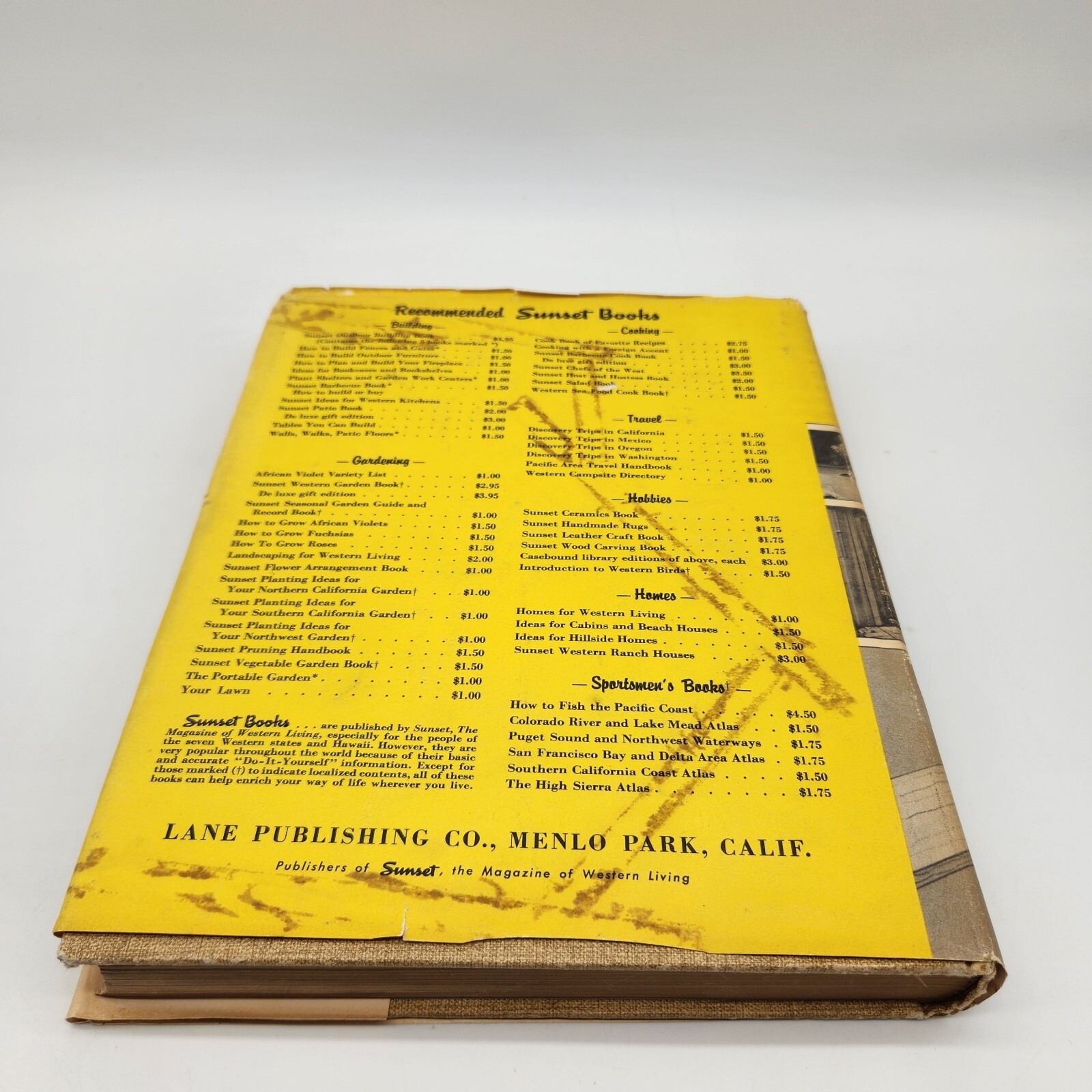 Sunset Outdoor Building Book Five Complete Sunset Books in One Volume 1953