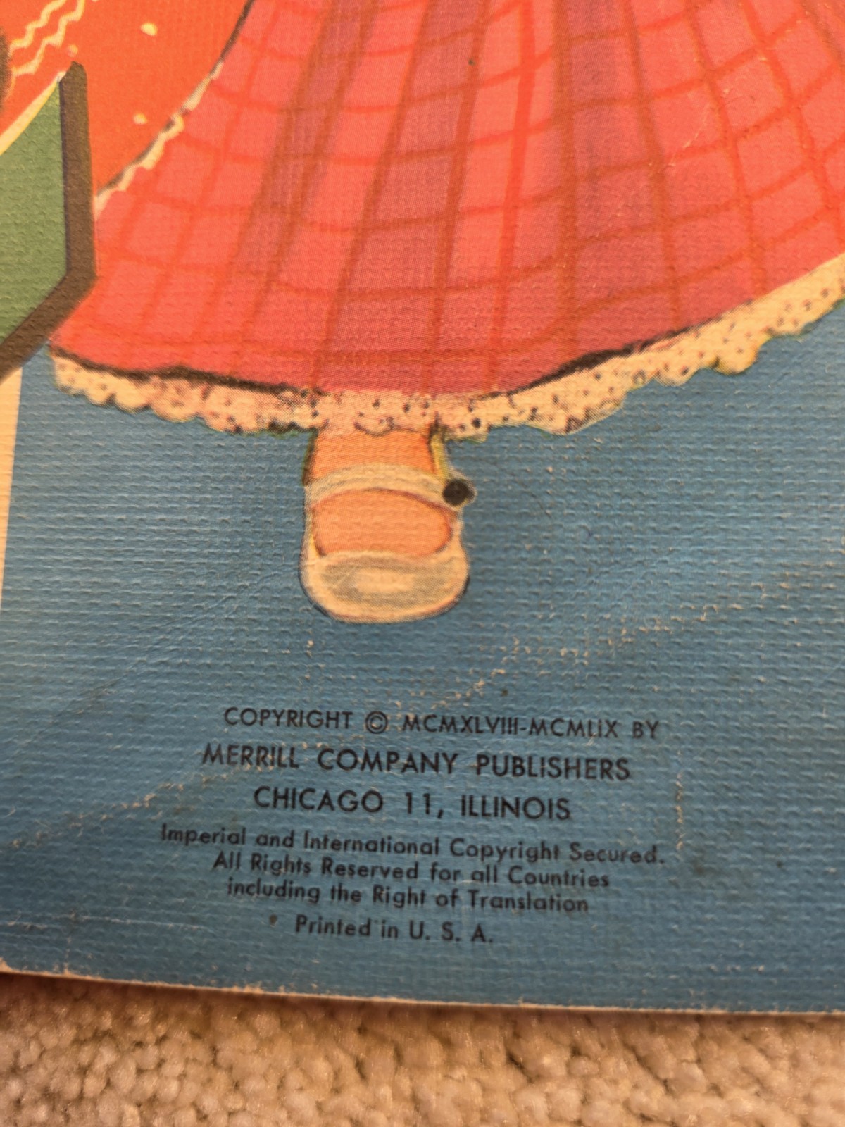 Vintage ABC Children’s Picture Book 1959 Merrill Co. Beautiful Illustrations