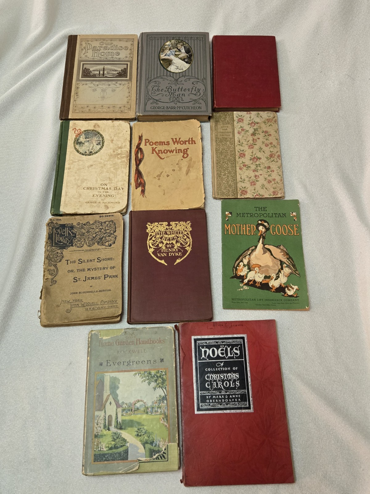 Lot Of 11 Vintage To Antique Books 1888-1932 Most HC See Description