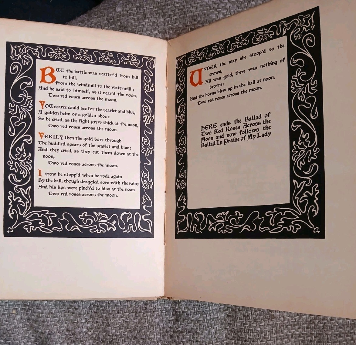 Pre-Raphaelite Ballads By William Morris HC 1900 O’Kane Ltd Edition 250 *RARE*