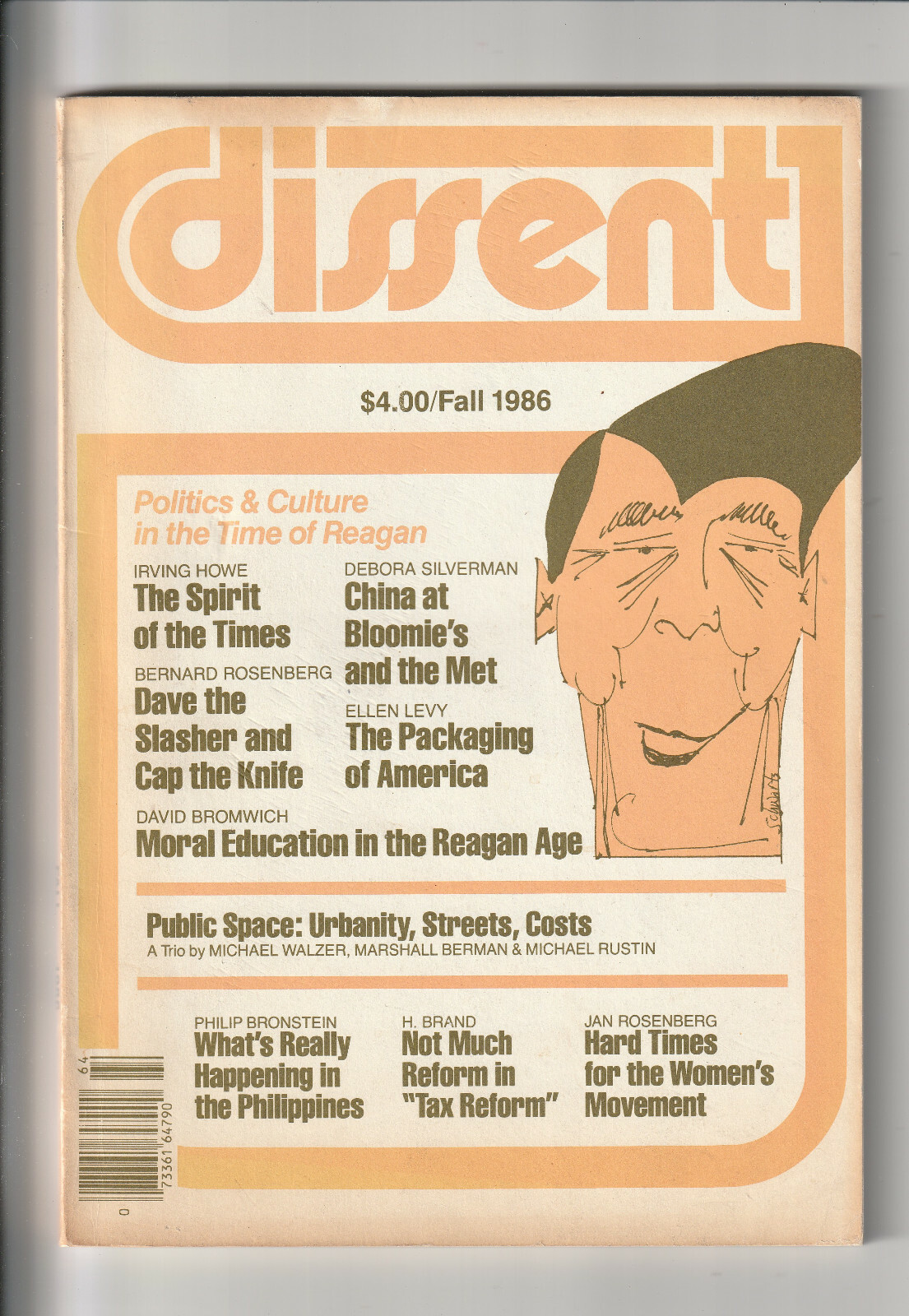 DISSENT MAGAZINE. FALL 1986