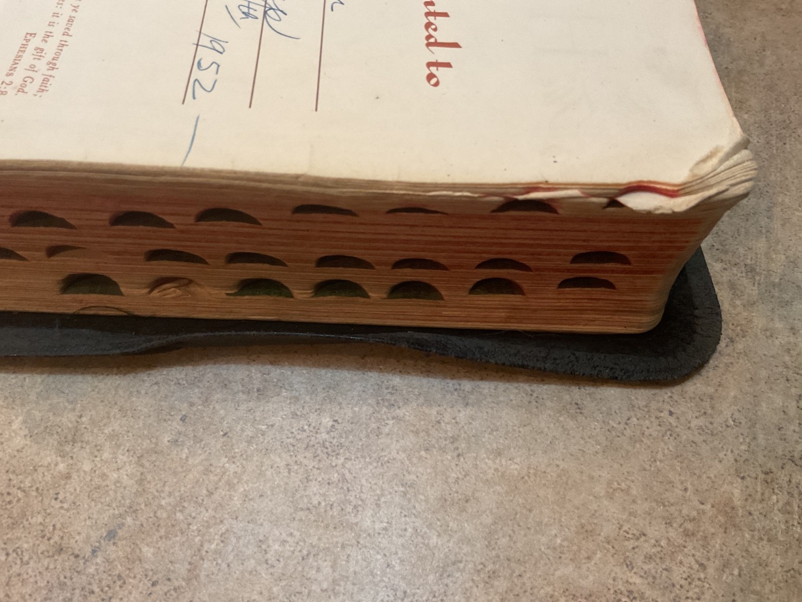 1947 Holy Bible King James Version Spencer Press Large Type Edition Red Letter