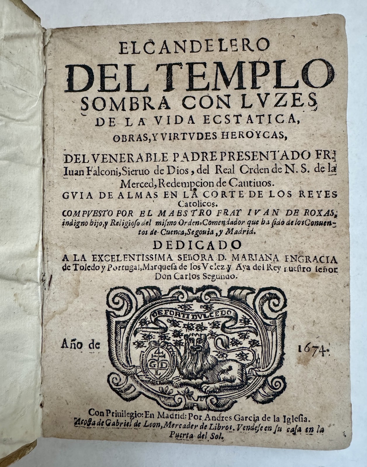 El Candelero del Templo, Sombra Con Luzes de la Vida Ecstatica; Obras y Virtudes