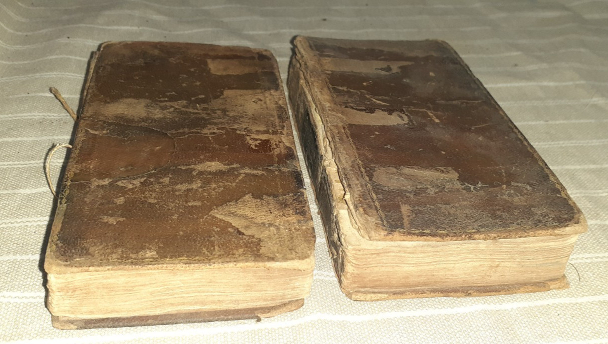 2 Vol Set The Expedition of Humphrey Clinker 1829 Ed by Tobias Smollett Leather