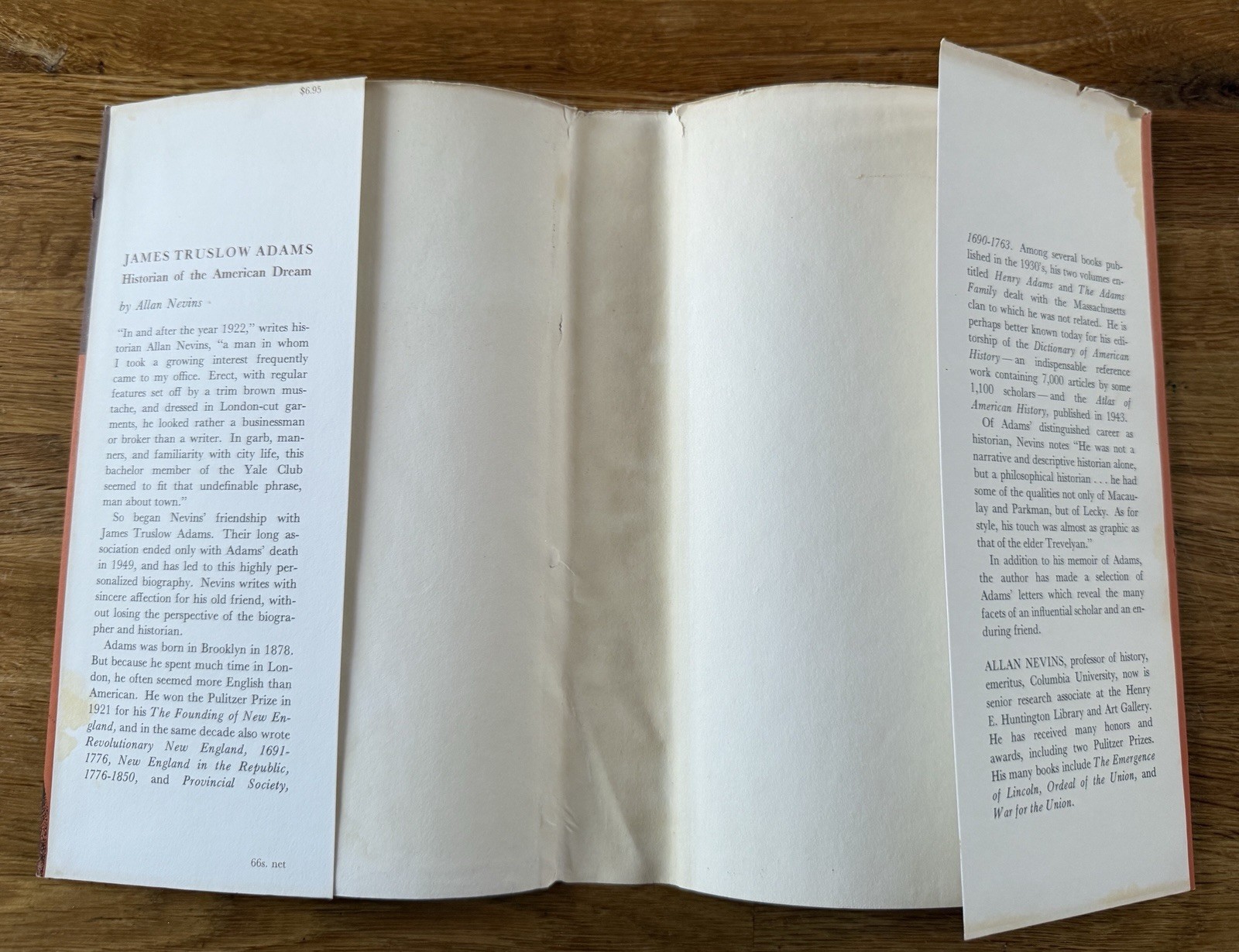 James Truslow Adams Historian of the American Dream by Allan Nevis 1st Ed. 1968