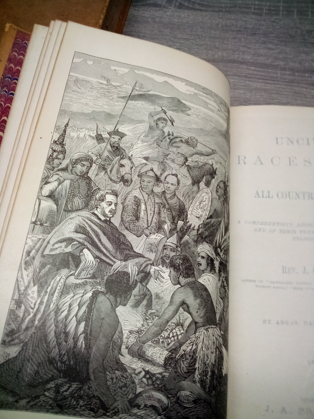 Controversial 1877 Uncivilized Races of Men in All Countries vol 1&2 Rev JG Wood