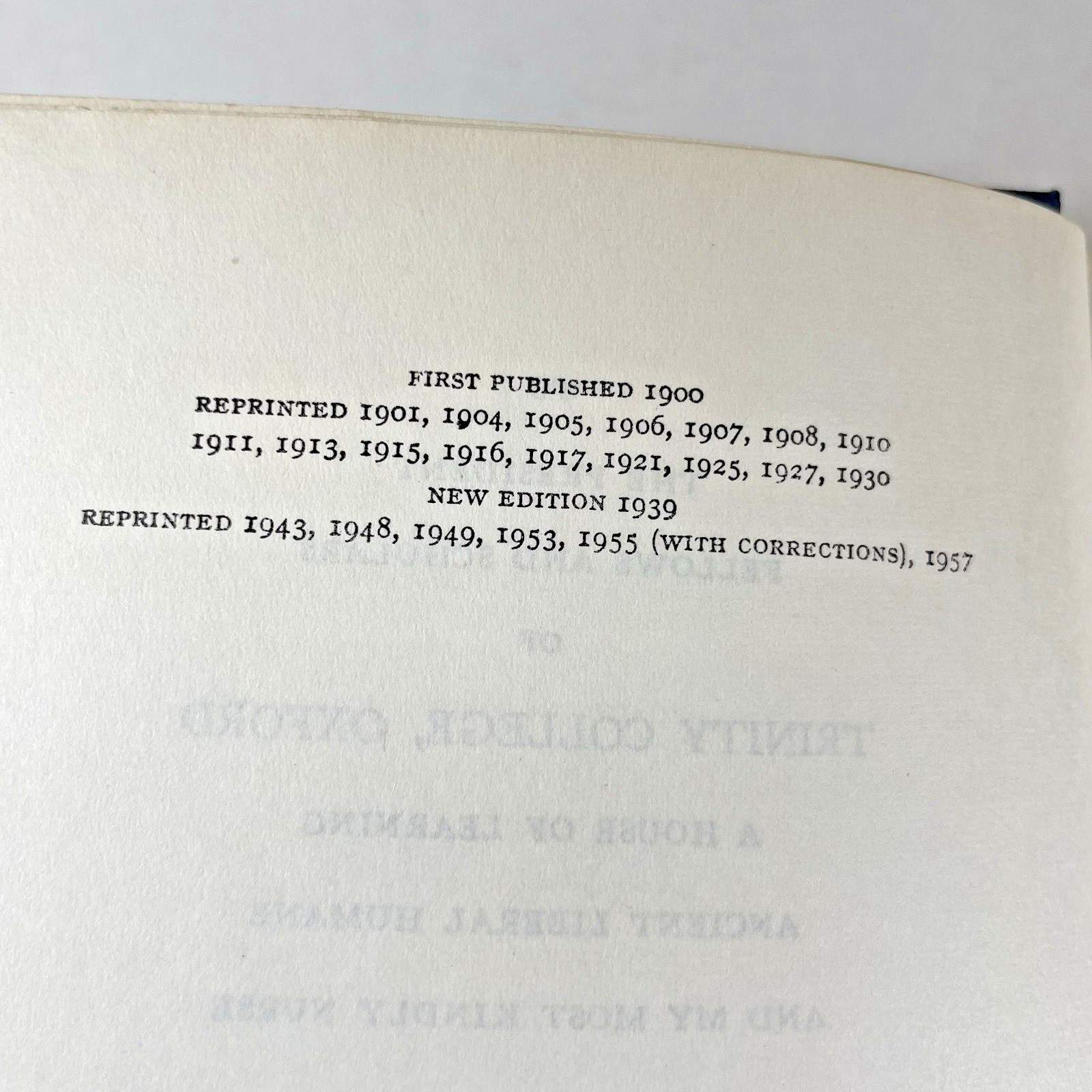 Oxford Book of English Verse 1250-1918 Arthur Quiller-Couch 1957 HB/DJ 1166 Pgs