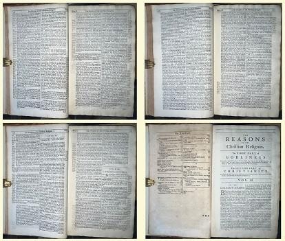 1707 Richard Baxter ‚The Practical Works In 4 Folio Vols‘ Rare Theological Works