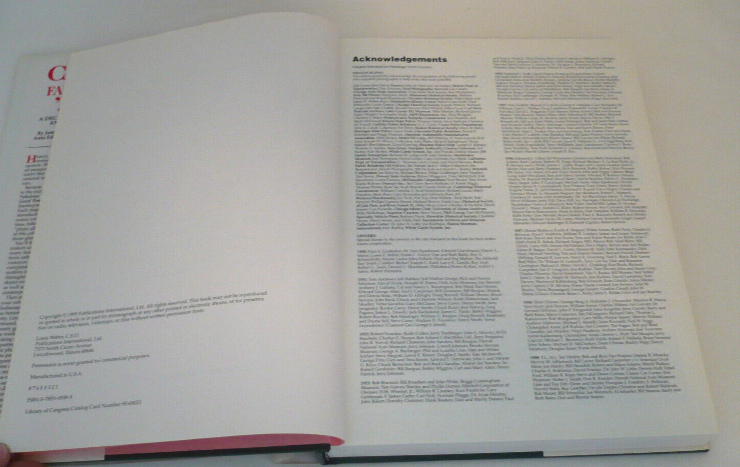 1995 Cars of the Fabulous ’50s Beautiful Book!