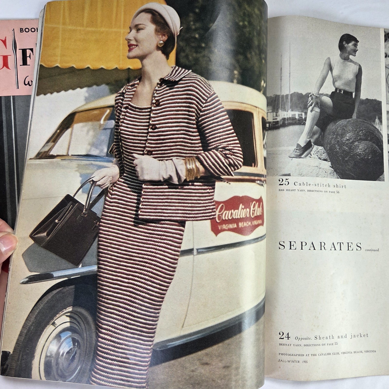 6 Crocheting/Knitting Pattern Vintage DIY Magazines 1940s-50s-60s Vogue Fashion