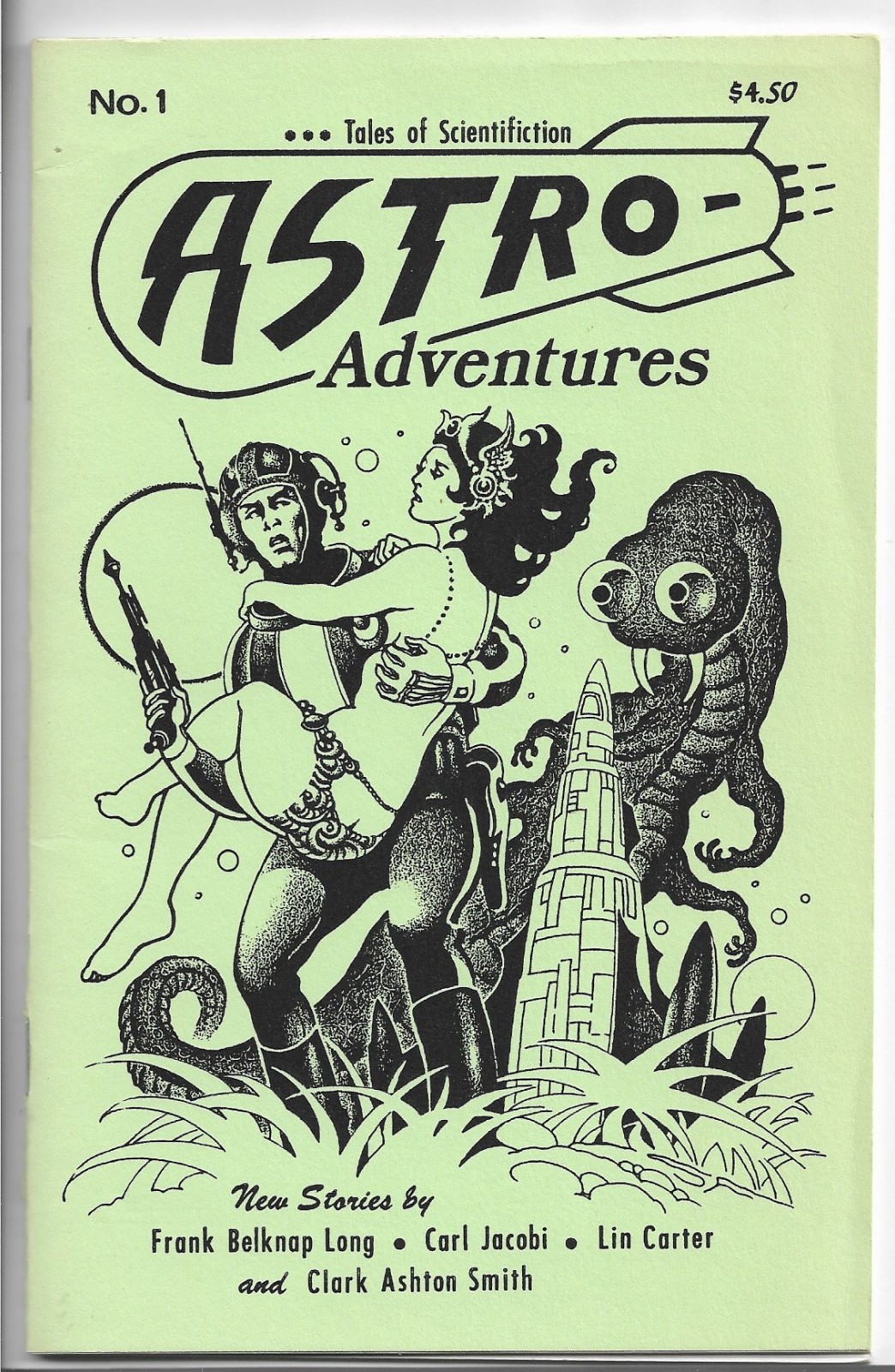 ASTRO ADVENTURES #1~Jan. 1987 Vintage Chapbook PULP FICTION Clark Ashton Smith+