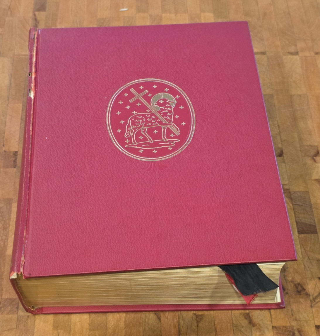ABRADALE PRESS The Holy Bible Michelangelo Edition RED Edition 1965 HC FREE S&H