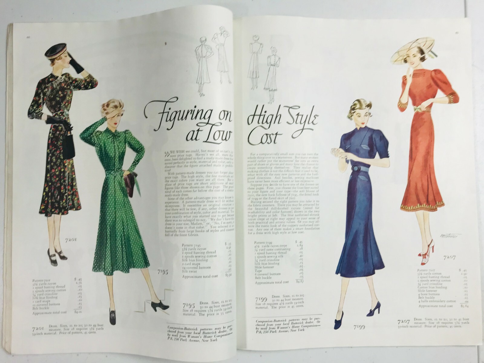 WOMEN’S HOME COMPANION MAGAZINE FEB 1937 DIONNE QUINTUPLETS FORD DODGE LUX HIND.
