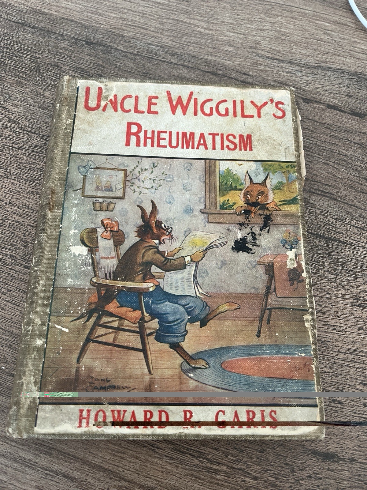 UNCLE WIGGILY’S RHEUMATISM Hardcover Book Vintage 20s 30s HOWARD R. GARIS Rare
