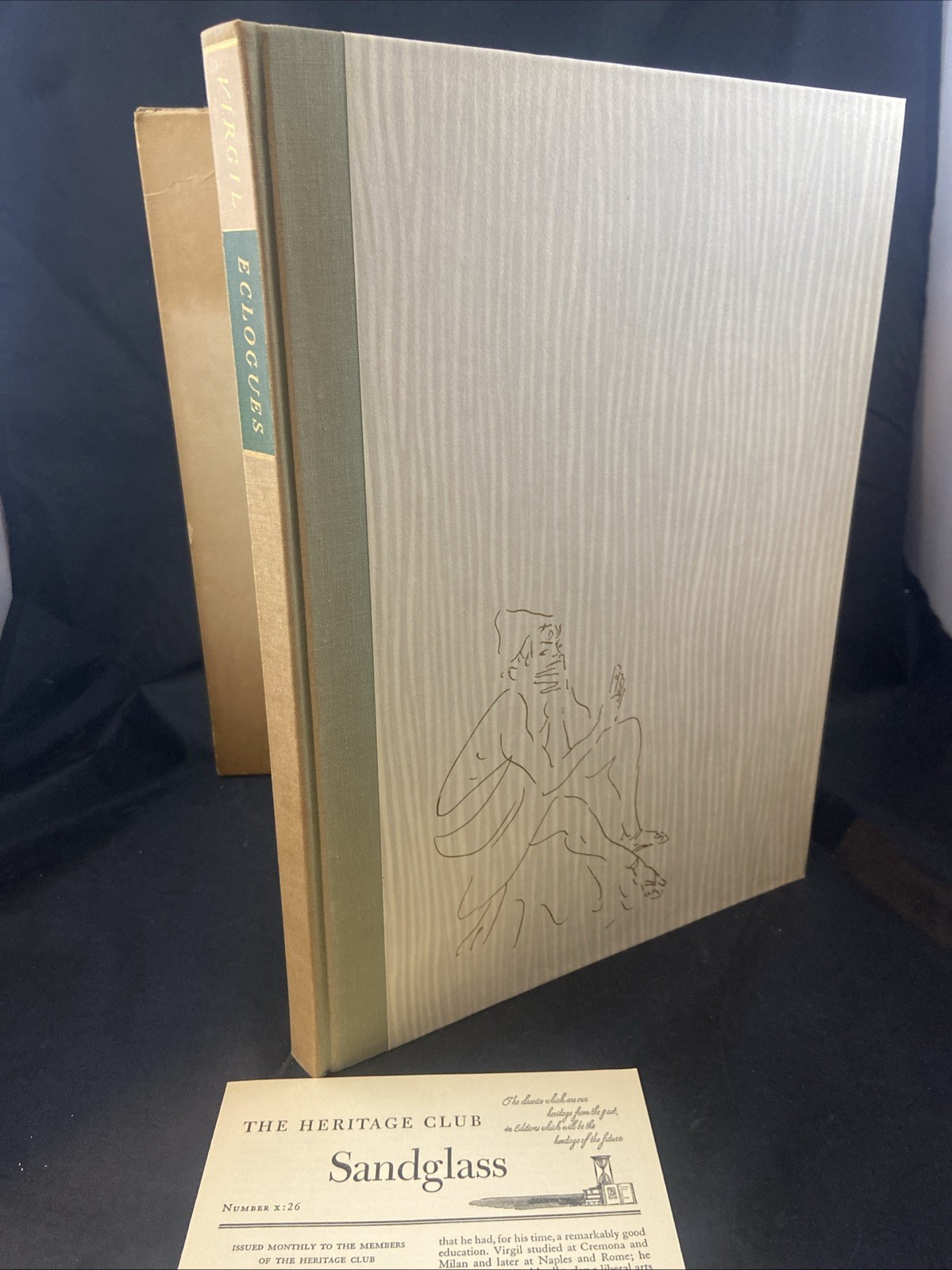 Virgil’s Eclogues Heritage Press illustrated Verses slipcase Sandglass 1960