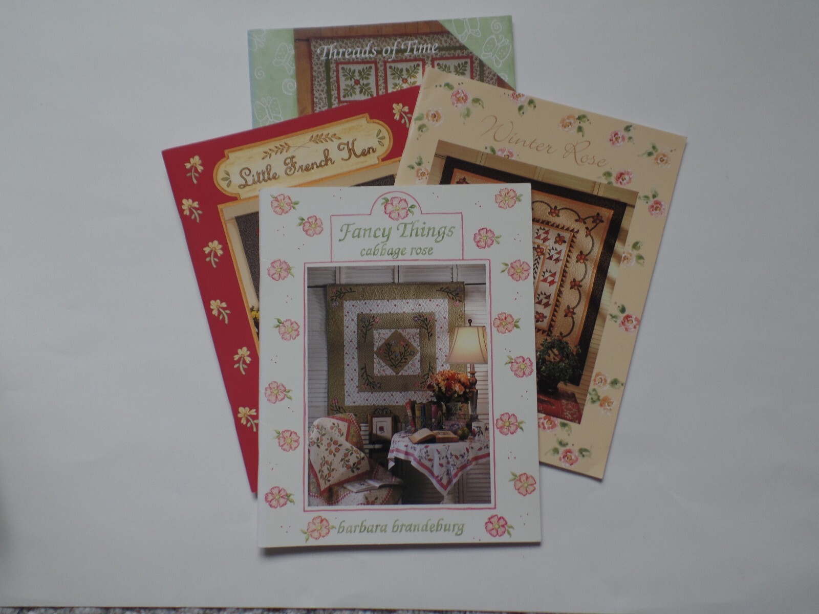 Cabbage Rose Lot of 4 Quilt Books by Barbara Brandeburg