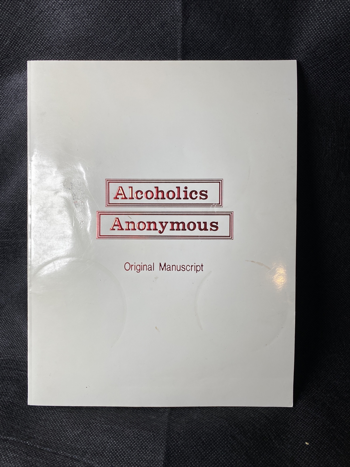 Alcoholics Anonymous, Original Manuscript 1990s Print Purple Salamander