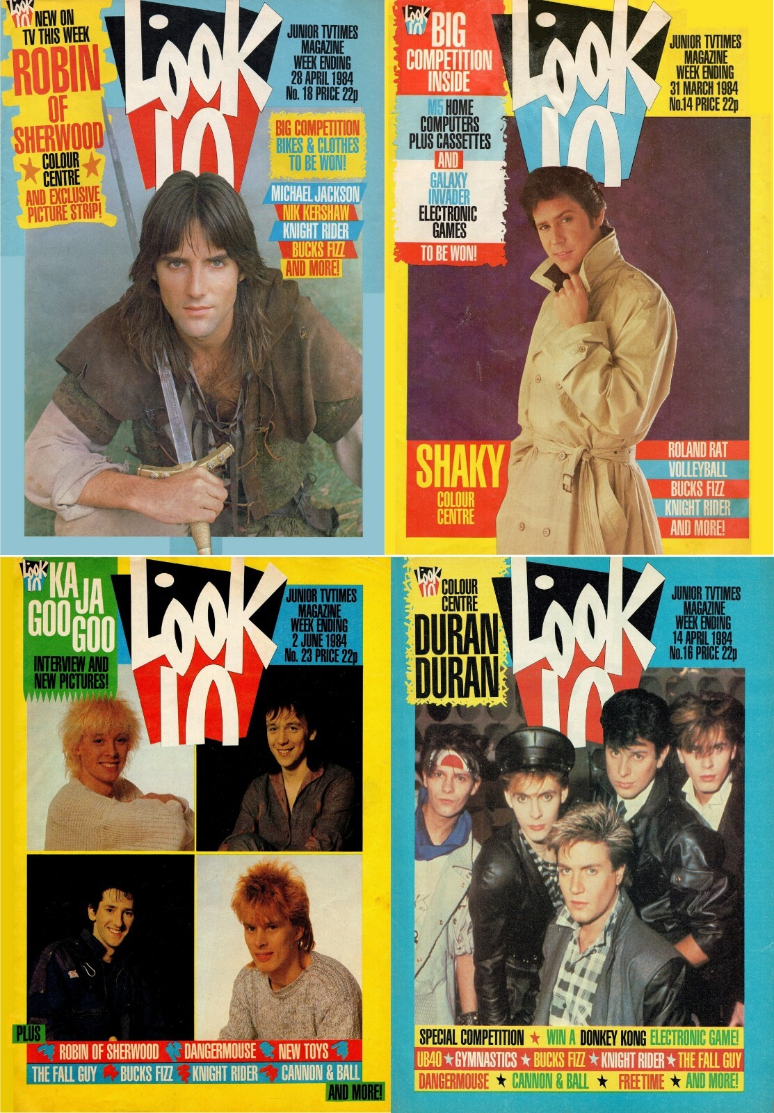 Look-In – United Kingdom Television Magazine V. 14 (1984) – 24 Old Issues on DVD